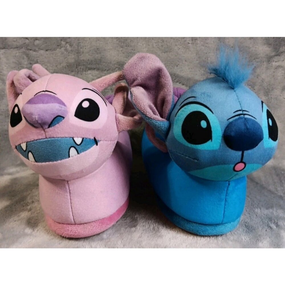 Disney Lilo And Stitch Angel Slippers Size 7-8 Children's‎ Plush